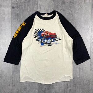 80s Vintage 3/4 Sleeves Car Tee Shirt